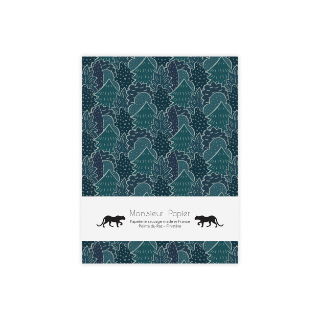 Monsieur Papier - Squared notebook small size Brocéliande