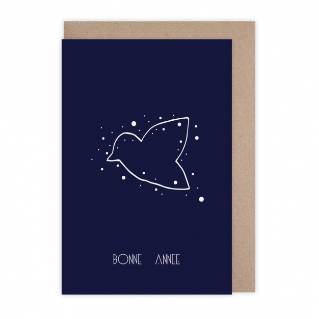Monsieur Papier - Card Bonne année constellation