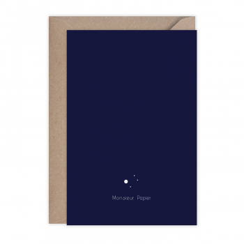 Monsieur Papier - Card Bonne année constellation