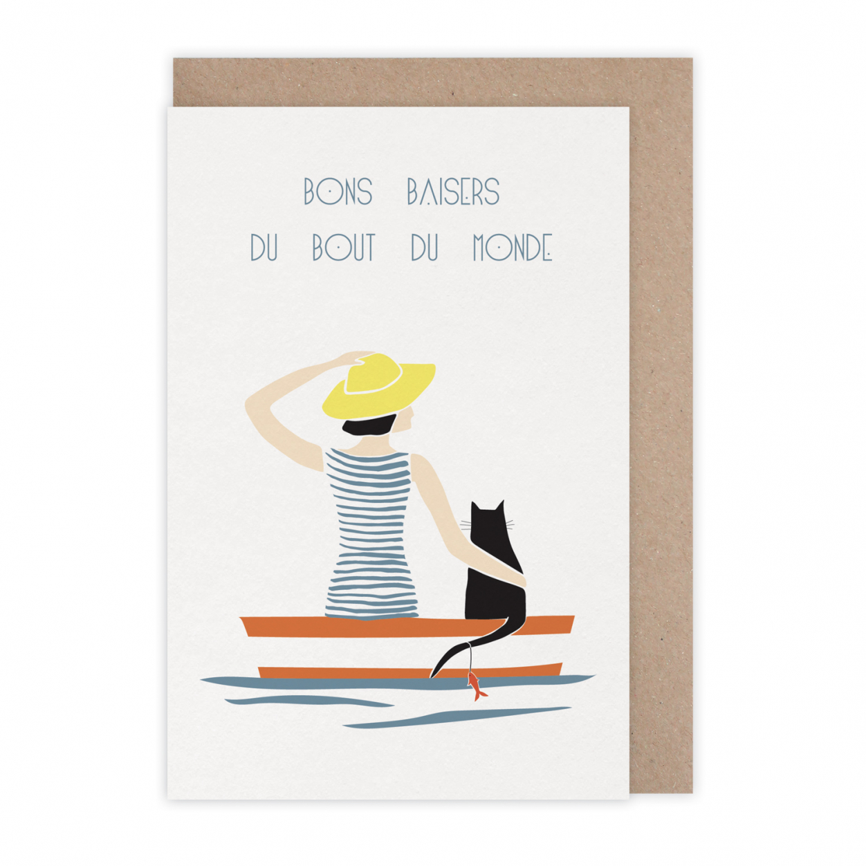 Monsieur Papier - Card Bons baisers barque