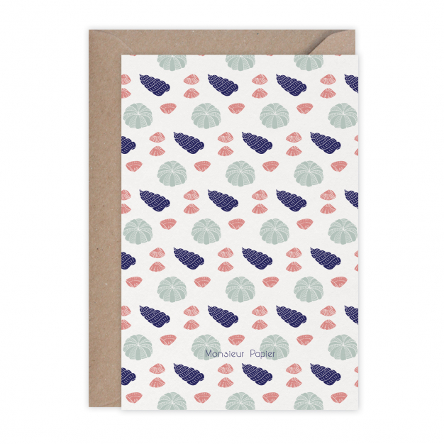 Monsieur Papier - Card Coquillages
