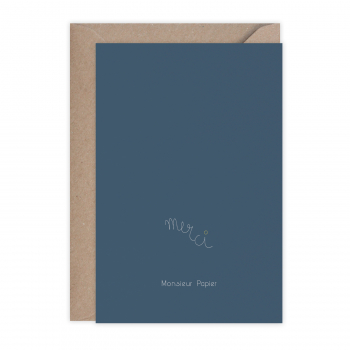 Monsieur Papier - Carte Merci manuscrit