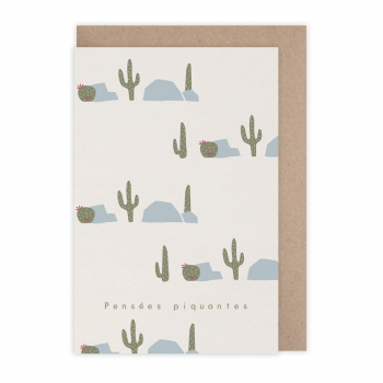 Monsieur Papier - Card Pensées piquantes cactus