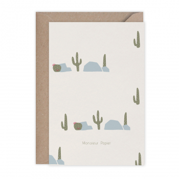 Monsieur Papier - Card Pensées piquantes cactus