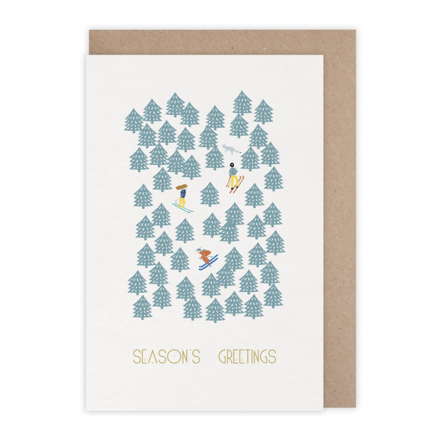 Monsieur Papier - Card Season's greetings alpin