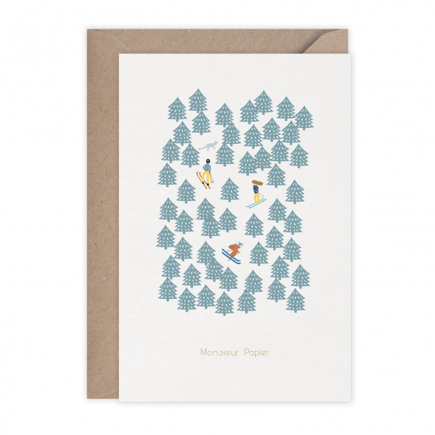 Monsieur Papier - Card Season's greetings alpin