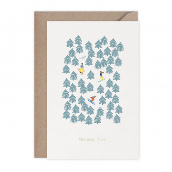 Monsieur Papier - Card Season's greetings alpin