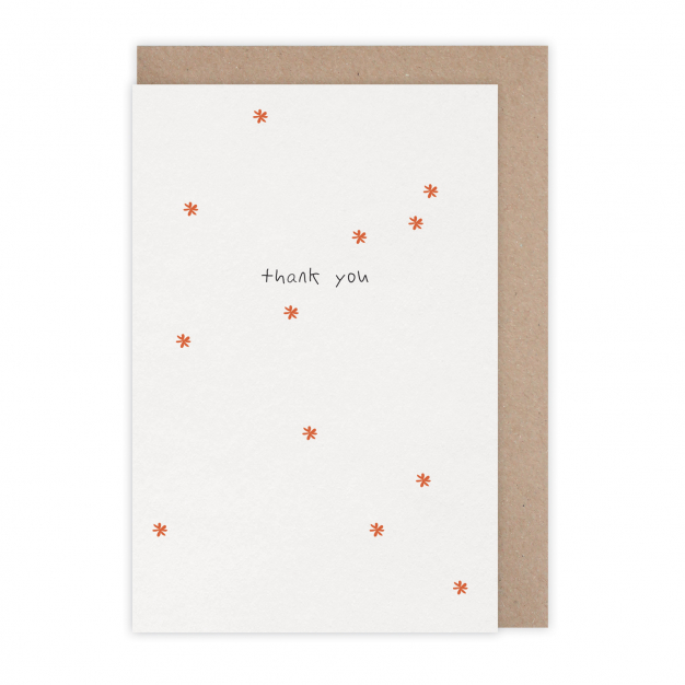 Monsieur Papier - Carte Thank you étoiles
