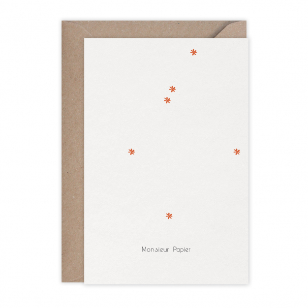 Monsieur Papier - Carte Thank you étoiles