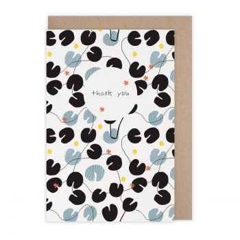 Monsieur Papier - Carte Thank you waterlili