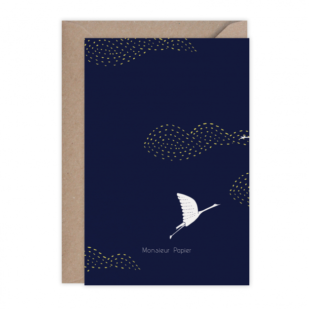 Monsieur Papier - Carte Vol de nuit