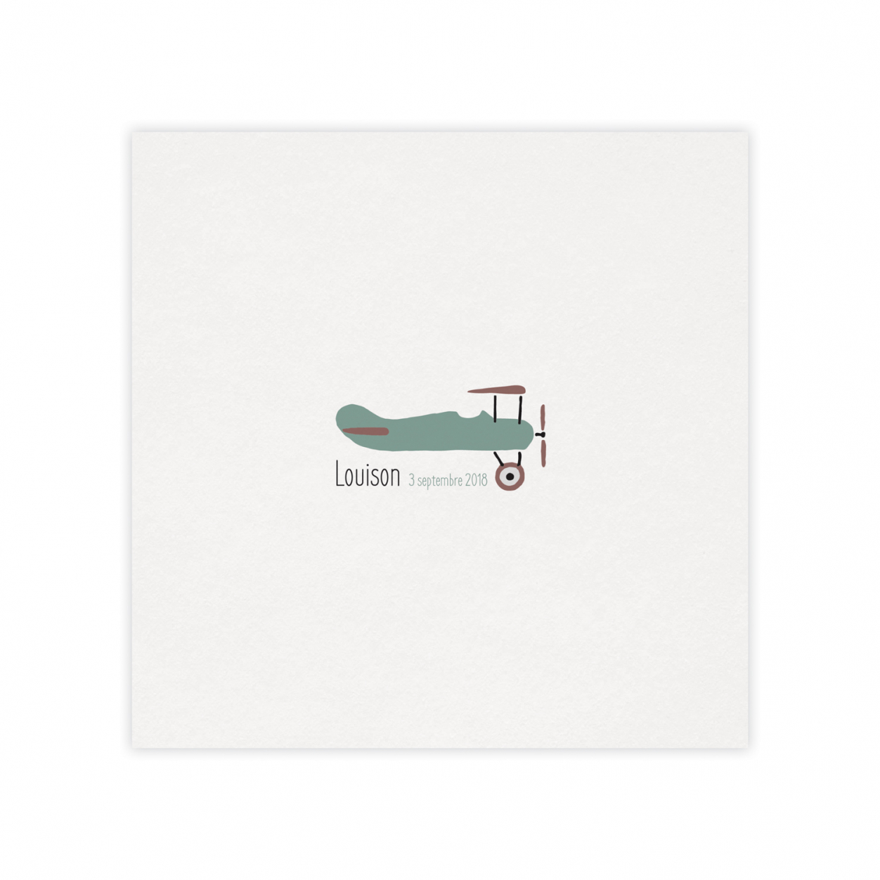 Monsieur Papier - Faire-part naissance Aéroplane