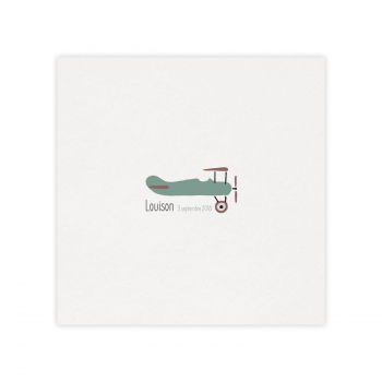 Monsieur Papier - Faire-part naissance Aéroplane