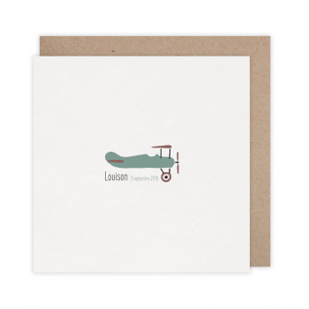 Monsieur Papier - Faire-part naissance Aéroplane