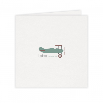 Monsieur Papier - Faire-part naissance Aéroplane
