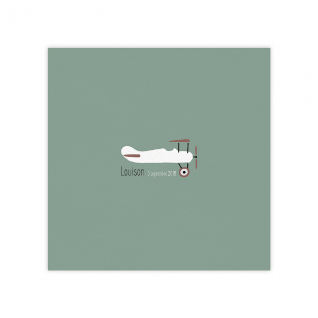 Monsieur Papier - Faire-part naissance Aéroplane