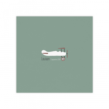 Monsieur Papier - Faire-part naissance Aéroplane