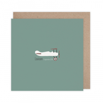 Monsieur Papier - Faire-part naissance Aéroplane