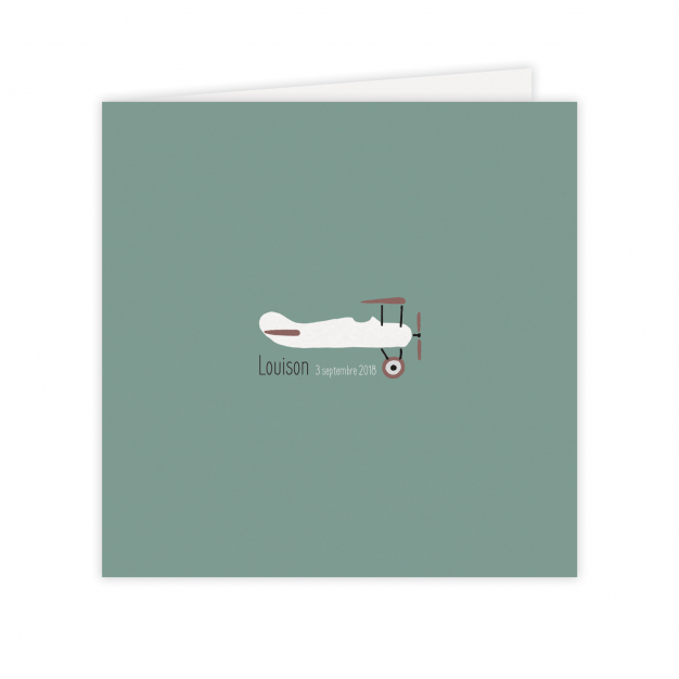 Monsieur Papier - Faire-part naissance Aéroplane