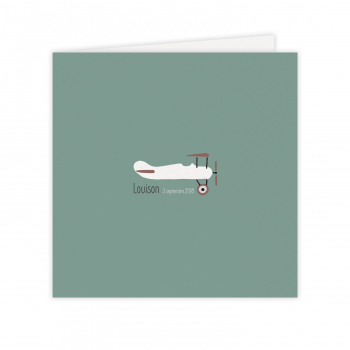 Monsieur Papier - Faire-part naissance Aéroplane