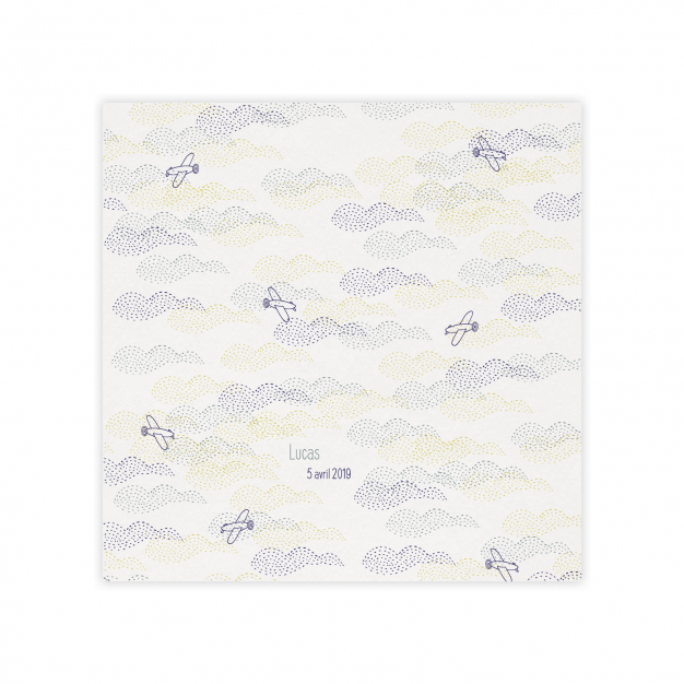 Monsieur Papier - Faire-part naissance Aéroplanes