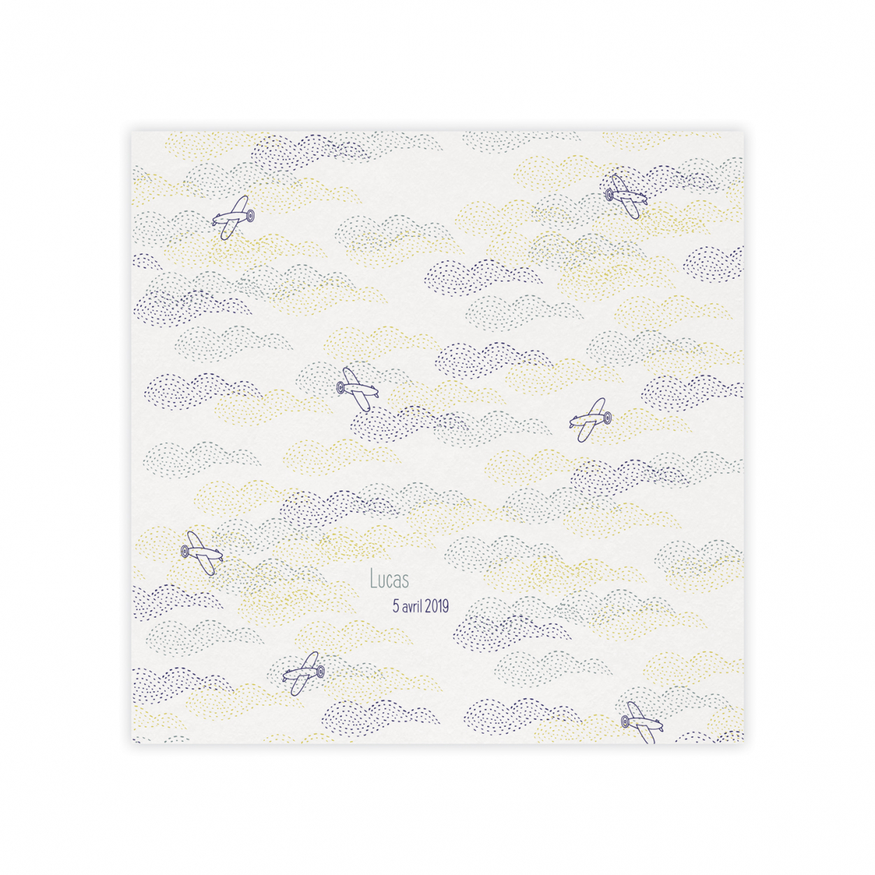 Monsieur Papier - Faire-part naissance Aéroplanes