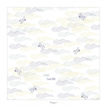Monsieur Papier - Faire-part naissance Aéroplanes