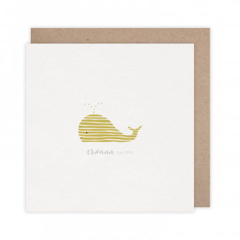 Monsieur Papier - Faire-part naissance Baleine