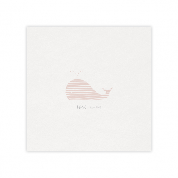 Monsieur Papier - Faire-part naissance Baleine