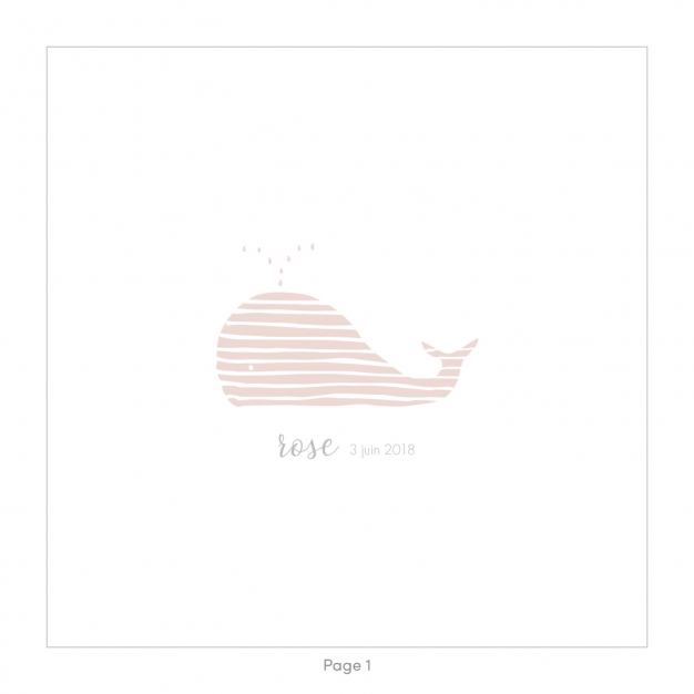 Monsieur Papier - Faire-part naissance Baleine