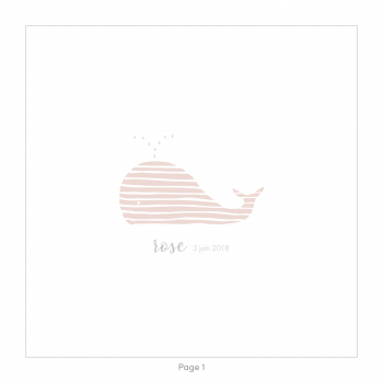 Monsieur Papier - Faire-part naissance Baleine