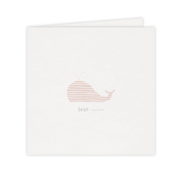 Monsieur Papier - Faire-part naissance Baleine