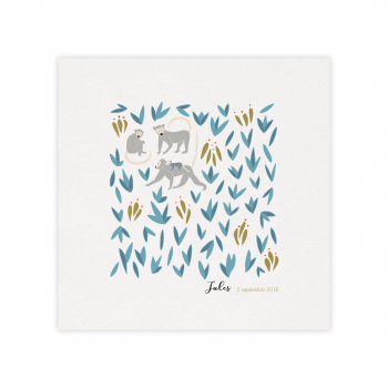 Monsieur Papier - Faire-part naissance Bananeraie