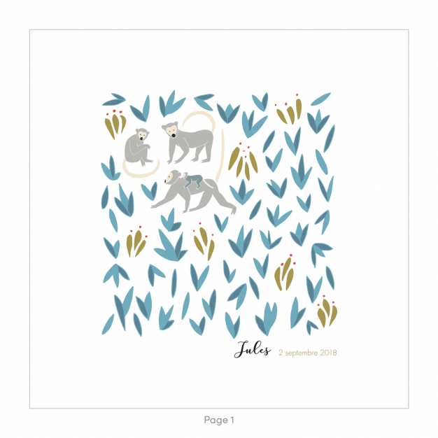 Monsieur Papier - Faire-part naissance Bananeraie