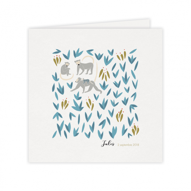 Monsieur Papier - Faire-part naissance Bananeraie