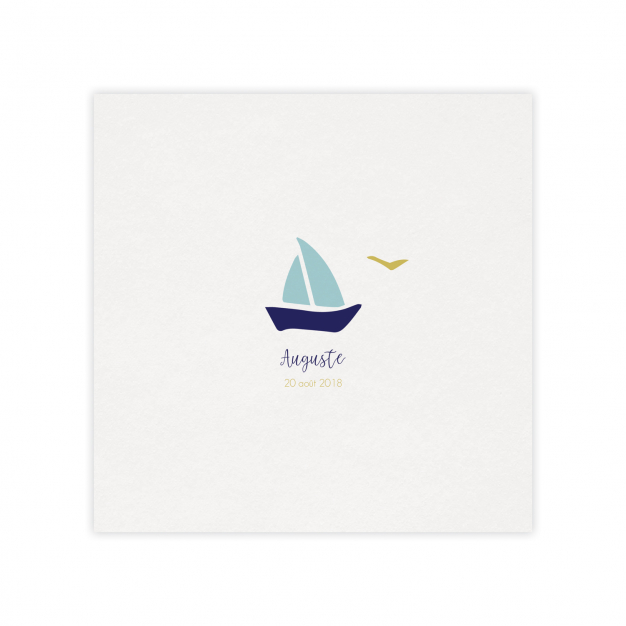 Monsieur Papier - Faire-part naissance Bateau