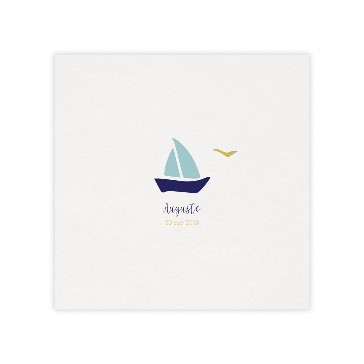 Monsieur Papier - Faire-part naissance Bateau