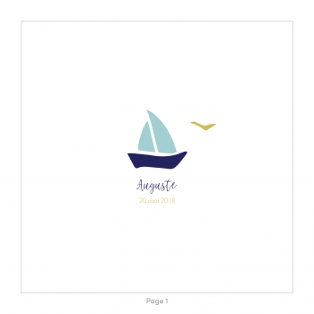 Monsieur Papier - Faire-part naissance Bateau