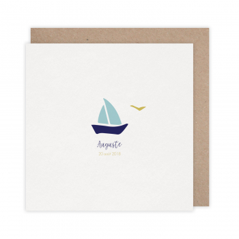 Monsieur Papier - Faire-part naissance Bateau