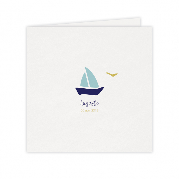 Monsieur Papier - Faire-part naissance Bateau