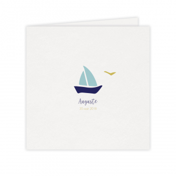 Monsieur Papier - Faire-part naissance Bateau