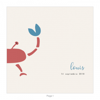 Monsieur Papier - Faire-part naissance Crabe 1