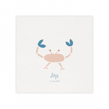 Monsieur Papier - Faire-part naissance Crabe 2