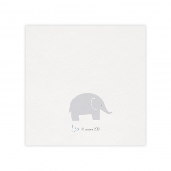 Monsieur Papier - Faire-part naissance Éléphant 1