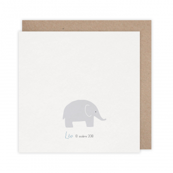 Monsieur Papier - Faire-part naissance Éléphant 1