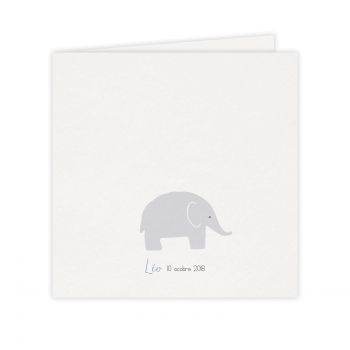 Monsieur Papier - Faire-part naissance Éléphant 1
