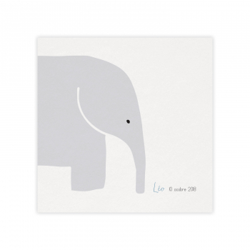 Monsieur Papier - Faire-part naissance Éléphant 2