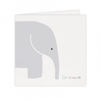 Monsieur Papier - Faire-part naissance Éléphant 2