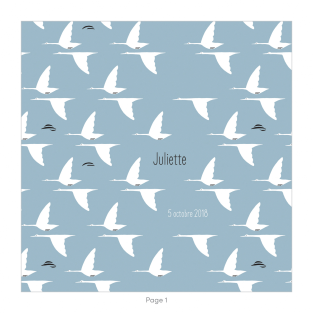 Monsieur Papier - Faire-part naissance Grues