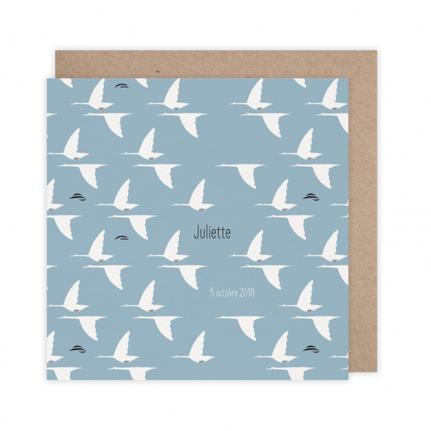 Monsieur Papier - Faire-part naissance Grues